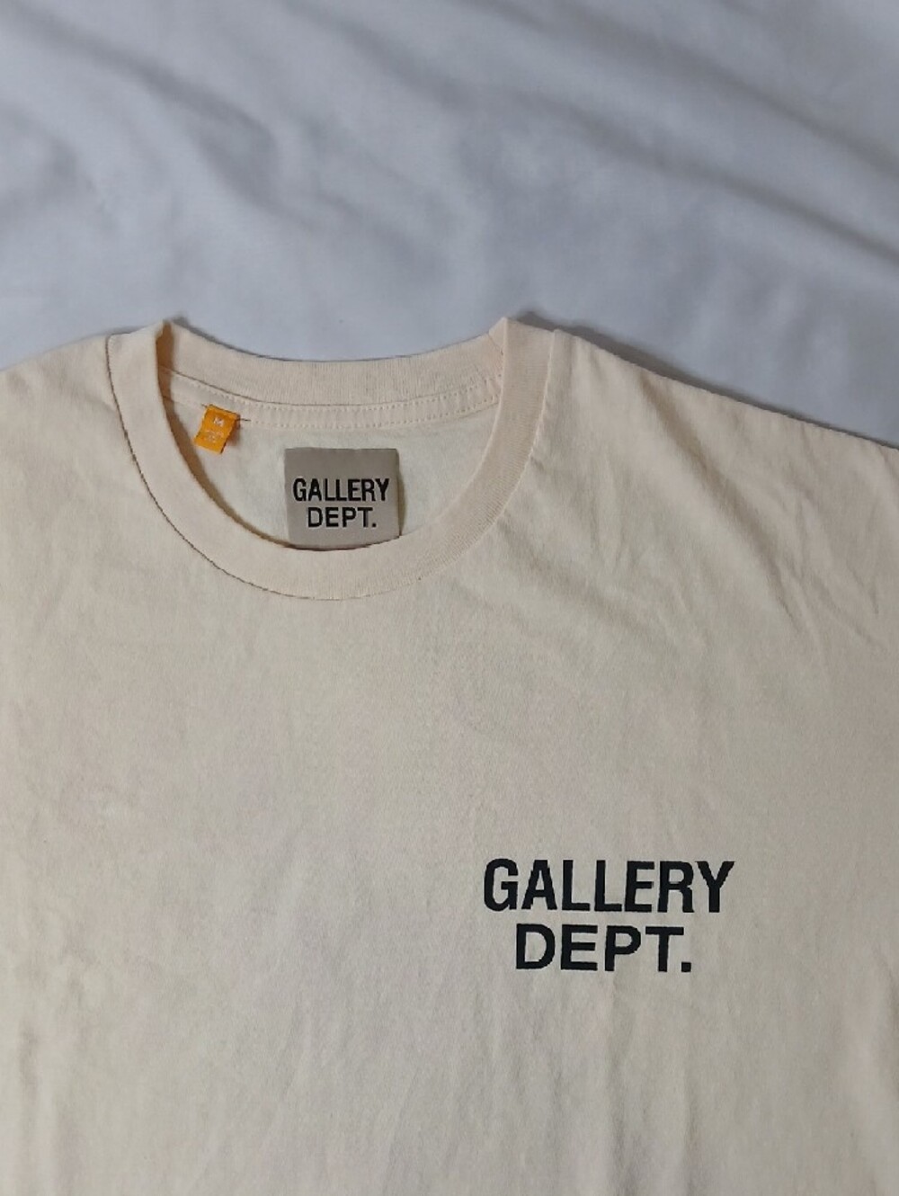 Gallery Dept Cream Short Sleeve Logo Tee - Picture 2 of 3